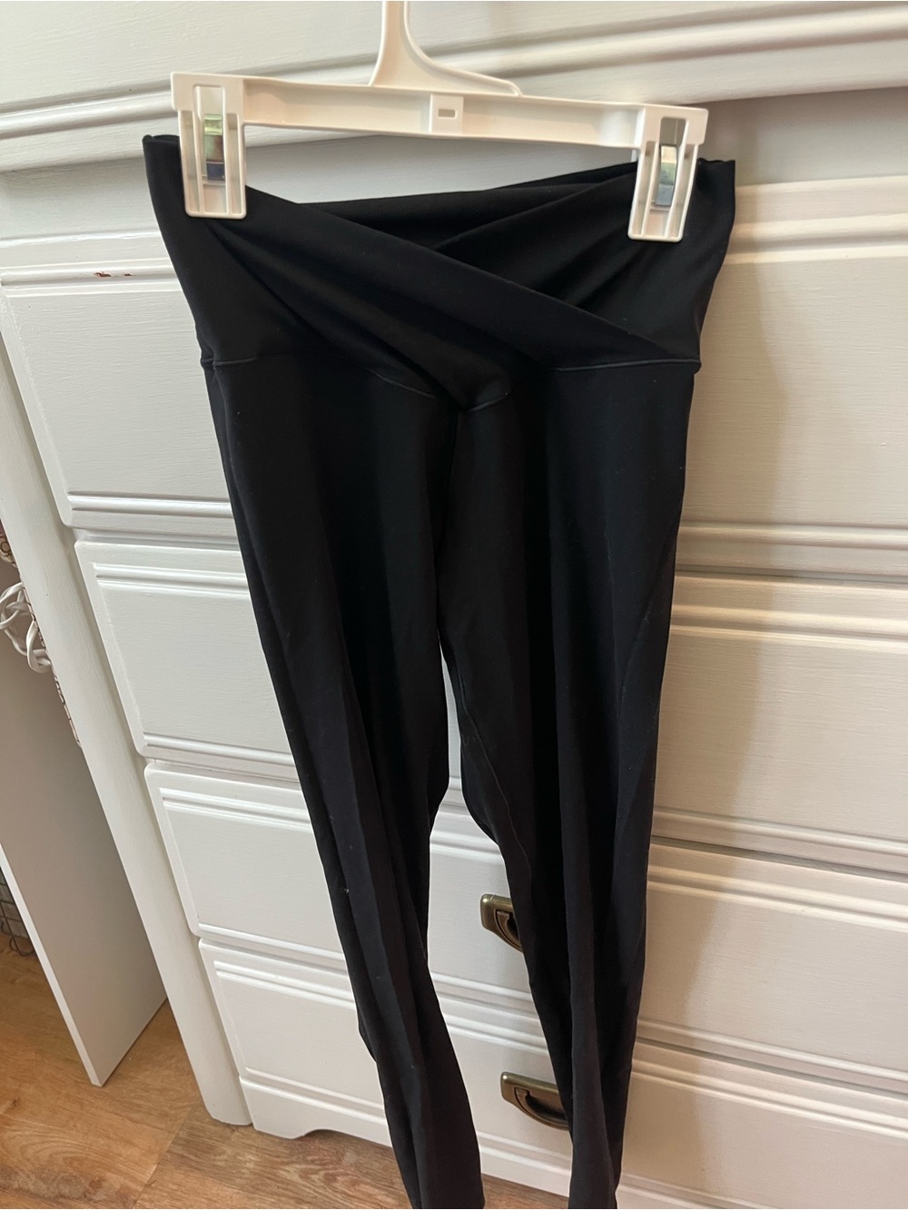 aerie Black Crisscross Waist Leggings